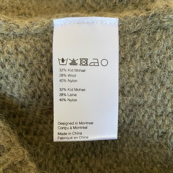 Naïf Montreal green wool bell-sleeved sweater - Picture 5 of 6